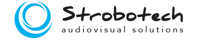 Logo Strobotech – Spécialiste audiovisuel et partenaire d’Ageda Communication