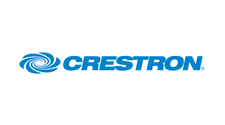 Systèmes Crestron installés dans une salle de réunion connectée pour le contrôle audio, vidéo, visioconférence et automatisation.